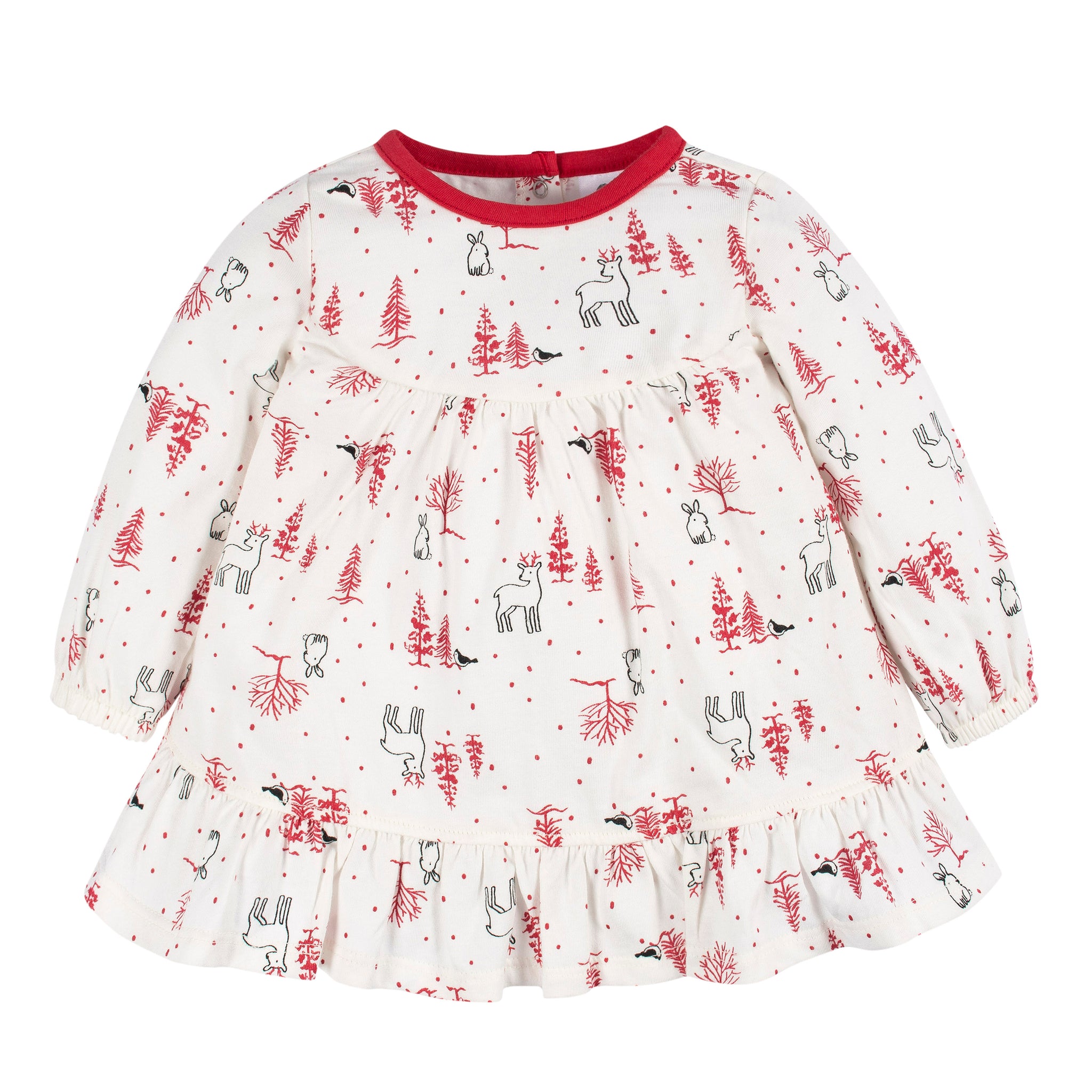 2-Piece Baby & Toddler Girls Winter Scene Dress & Legging Set-Gerber Childrenswear Wholesale