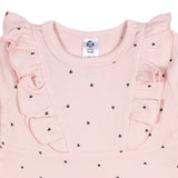 Infant and Toddler Girls Light Pink Dots Dress With Ruffle-Gerber Childrenswear Wholesale