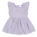 2-Piece Baby & Toddler Girls Purple Gauze Dress & Diaper Cover Set-Gerber Childrenswear Wholesale