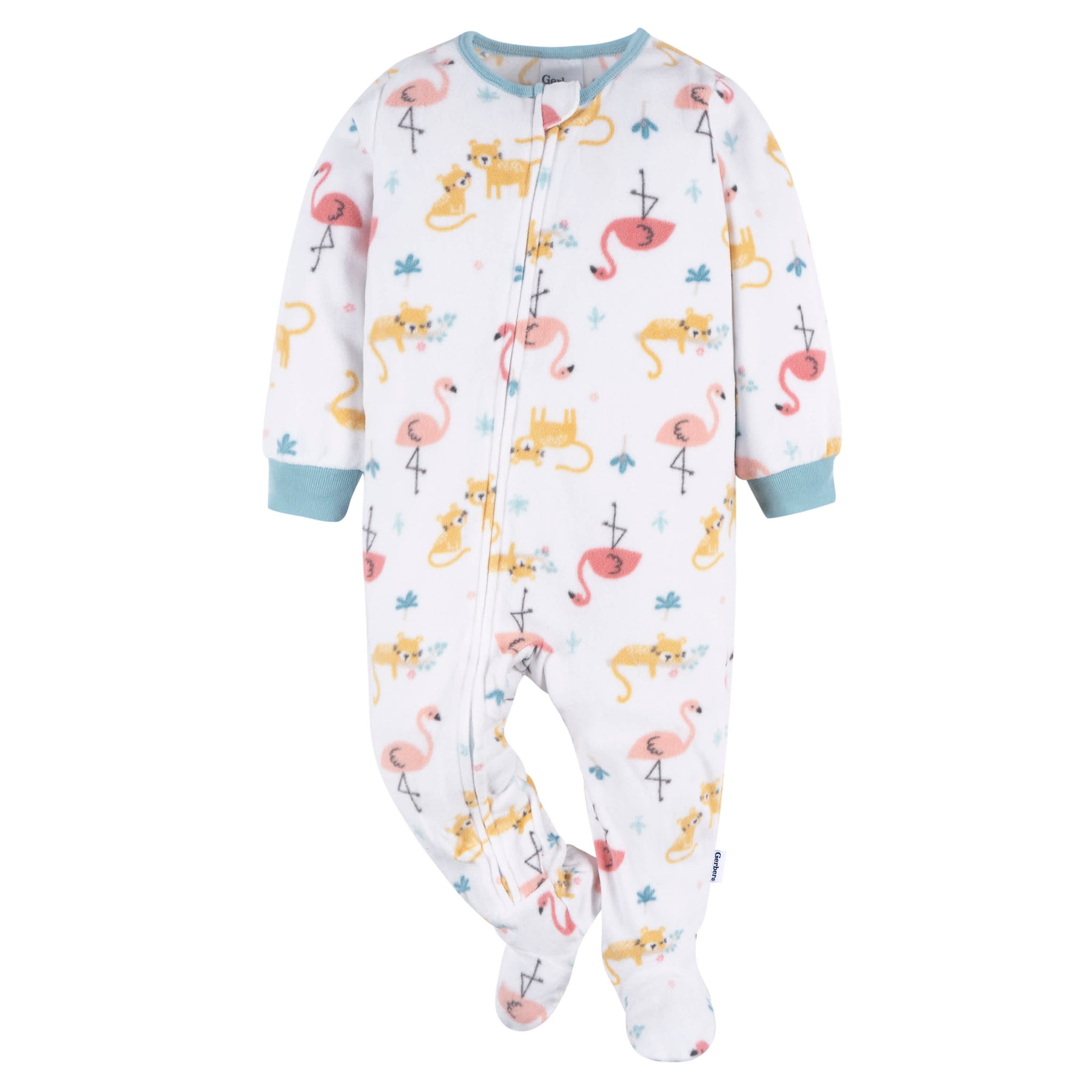 2-Pack Baby & Toddler Girls Pink Flamingos Fleece Pajamas-Gerber Childrenswear Wholesale