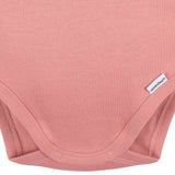 5-Pack Baby Neutral Mauve Pink Premium Long Sleeve Lap Shoulder Onesies® Bodysuits-Gerber Childrenswear Wholesale