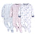 3-Pack Baby & Toddler Girls Purple Rainbows Fleece Pajamas-Gerber Childrenswear Wholesale