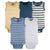 5-Pack Baby Boys Blue Stripe Sleeveless Onesies® Bodysuits-Gerber Childrenswear Wholesale