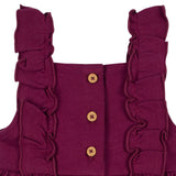 2-Piece Baby Girls Purple Floral Jumper & Bodysuit Set-Gerber Childrenswear Wholesale