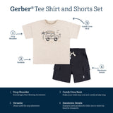 2-Piece Toddler Boys Surf Life Shirt & Shorts Set-Gerber Childrenswear Wholesale
