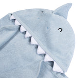 4-Piece Baby Boys Blue Shark Towel & Washcloths-Gerber Childrenswear Wholesale