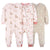 3-Pack Infant & Toddler Girls Pink Deer Footless Fleece Pajamas-Gerber Childrenswear Wholesale