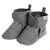 Baby Neutral Heather Gray Soft Booties-Gerber Childrenswear Wholesale