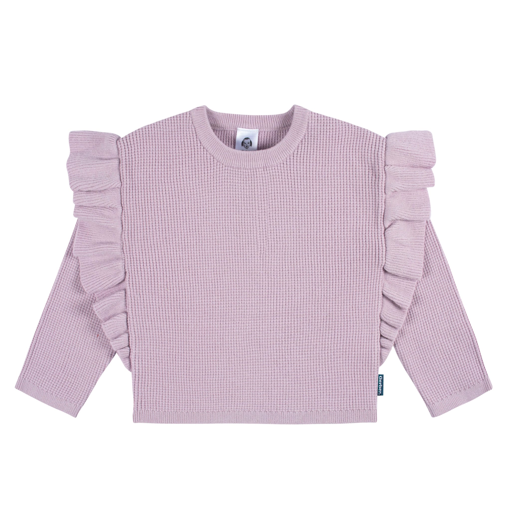 2-Piece Infant and Toddler Girls Lavender Sweater Knit Set-Gerber Childrenswear Wholesale