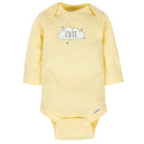 6-Pack Baby Neutral Animals Long Sleeve Onesies® Bodysuits-Gerber Childrenswear Wholesale
