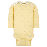 6-Pack Baby Neutral Words Long Sleeve Onesies® Bodysuits-Gerber Childrenswear Wholesale