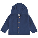 3-Piece Baby Boys Navy Knit Outfit & Blanket Set-Gerber Childrenswear Wholesale