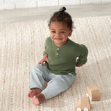 Infant & Toddler Boys Gray Canvas Pants-Gerber Childrenswear Wholesale