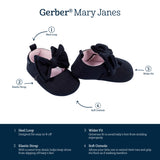 Baby Girls Black Ballet Slipper-Gerber Childrenswear Wholesale