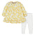 2-Piece Baby & Toddler Girls Golden Flowers Long Sleeve Dress & Leggings Set-Gerber Childrenswear Wholesale