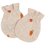 8-Piece Baby Neutral Happy Veggies No Scratch Mittens & Caps Set-Gerber Childrenswear Wholesale