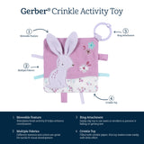 Baby Bunny Crinkle Toy-Gerber Childrenswear Wholesale