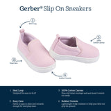 Infant & Toddler Girls Pink Slip-On Sneaker-Gerber Childrenswear Wholesale