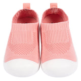 Infant & Toddler Girls Pink Stretchy Knit Slip-On Sneaker-Gerber Childrenswear Wholesale