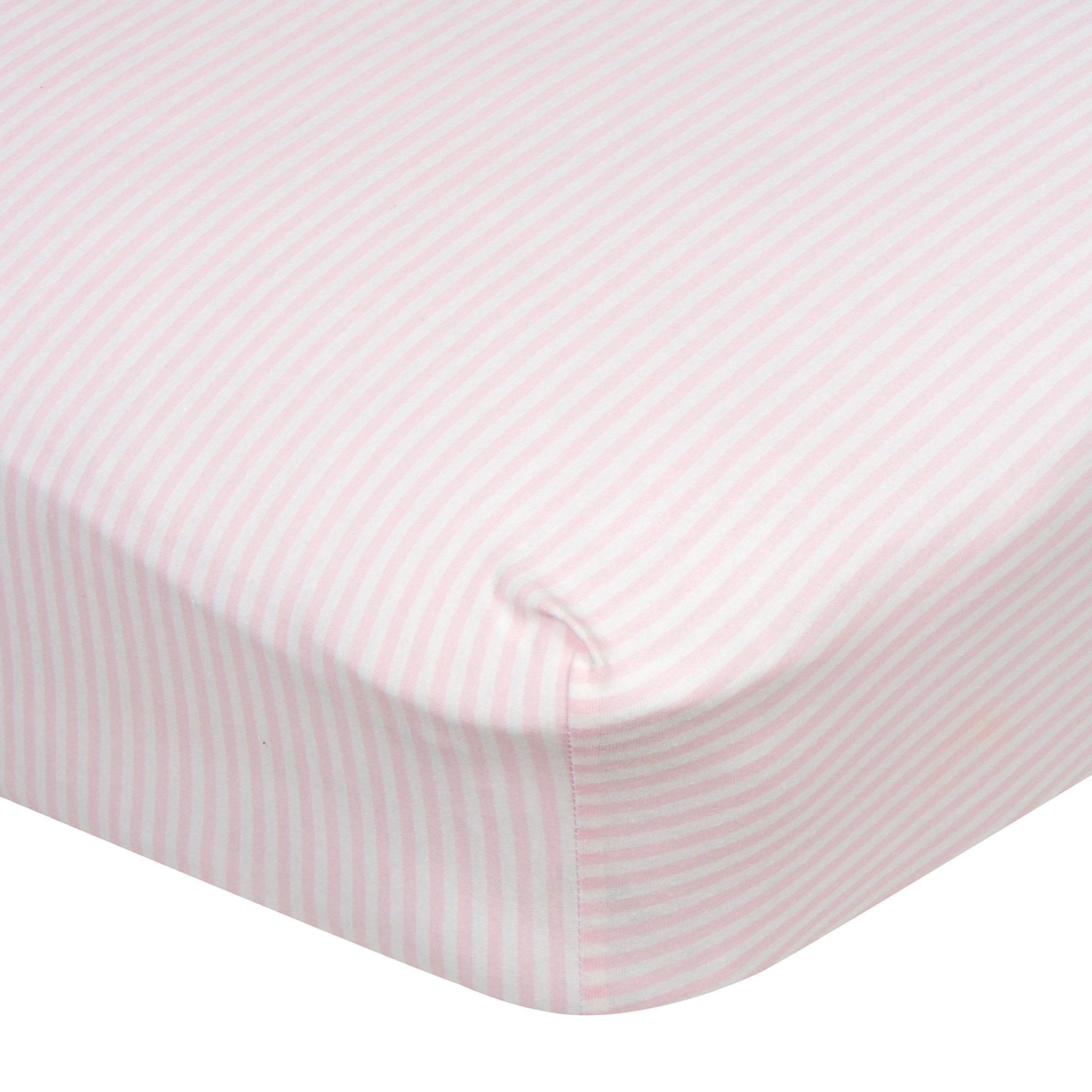 Baby Girls Stripes Fitted Crib Sheet-Gerber Childrenswear Wholesale
