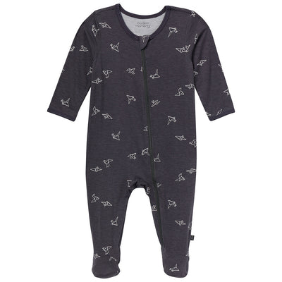 Baby Boys Dark Grey Origami Sleep 'N Play-Gerber Childrenswear Wholesale