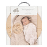 Baby Neutral Brown Wooden Milestone Birth Announcement Board-Gerber Childrenswear Wholesale
