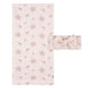 2-Piece Baby Girls Multi Pink Floral Swaddle Blanket & Headband Set-Gerber Childrenswear Wholesale