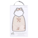 2-Piece Baby Girls Multi Pink Floral Swaddle Blanket & Headband Set-Gerber Childrenswear Wholesale