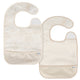2-Pack Baby Neutral Tan Wipeable Bibs-Gerber Childrenswear Wholesale