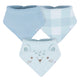 3-Pack Baby Boys Blue Bandana Bib-Gerber Childrenswear Wholesale