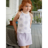 4-Piece Baby & Toddler Girls Purple Daisies Tanks, Skort & Shorts Set-Gerber Childrenswear Wholesale