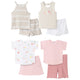 8-Piece Baby & Toddler Girls Cherries Tanks, Short Sleeve Tops, Skort & Shorts Set-Gerber Childrenswear Wholesale