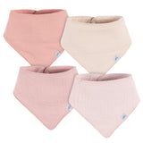 4-Pack Baby Girls Pink Multi Bandana Bib-Gerber Childrenswear Wholesale