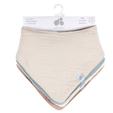 4-Pack Baby Neutral Brown Multi Bandana Bib-Gerber Childrenswear Wholesale