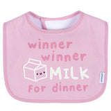 8-Pack Baby Girls Super Happy Drooling Bibs-Gerber Childrenswear Wholesale