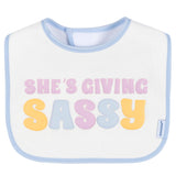 8-Pack Baby Girls Super Happy Drooling Bibs-Gerber Childrenswear Wholesale