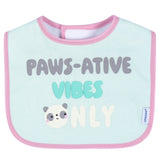 8-Pack Baby Girls Super Happy Drooling Bibs-Gerber Childrenswear Wholesale