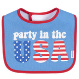8-Pack Baby Neutral Holiday Drooling Bibs-Gerber Childrenswear Wholesale