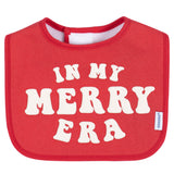 8-Pack Baby Neutral Holiday Drooling Bibs-Gerber Childrenswear Wholesale