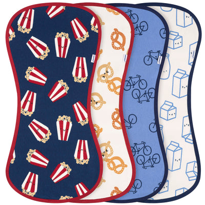 4-Piece Baby Boys Movie Burpcloth-Gerber Childrenswear Wholesale