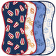 4-Piece Baby Boys Movie Burpcloth-Gerber Childrenswear Wholesale
