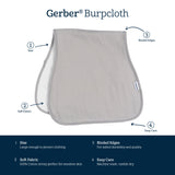 5-Pack Baby Girls Pink Blue Burpcloth-Gerber Childrenswear Wholesale