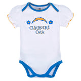 3-Pack Baby Girls Chargers Short Sleeve Bodysuits-Gerber Childrenswear Wholesale