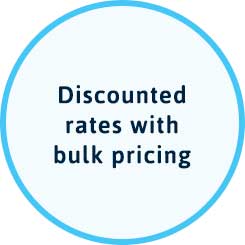 Discounted rates with bulk pricing