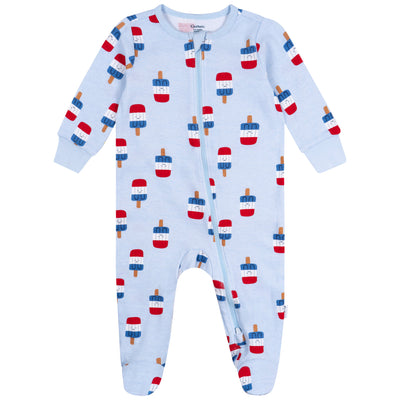 Baby Neutral Patriotic Popsicles Sleep 'N Play-Gerber Childrenswear Wholesale