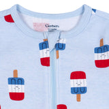 Baby Neutral Patriotic Popsicles Sleep 'N Play-Gerber Childrenswear Wholesale