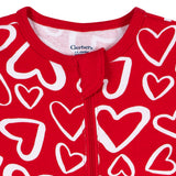 Baby Neutral Red Hearts Sleep 'N Play-Gerber Childrenswear Wholesale