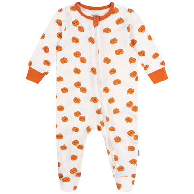 Baby Neutral Smiling Pumpkins Sleep 'N Play-Gerber Childrenswear Wholesale