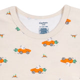 2-Piece Infant & Toddler Neutral Bunny Carrot Cars Cotton Pajamas-Gerber Childrenswear Wholesale