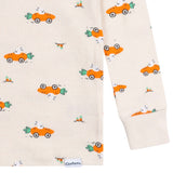 2-Piece Infant & Toddler Neutral Bunny Carrot Cars Cotton Pajamas-Gerber Childrenswear Wholesale